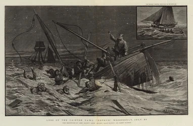 Verlust der Caistor Yawl Zephyr, Mittwoch, 22. Juli